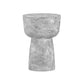 Charra Faux Travertine Indoor/Outdoor Side Table