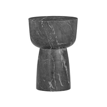 Cargar imagen en el visor de la galería, Charra Faux Travertine Indoor/Outdoor Side Table
