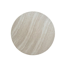 Cargar imagen en el visor de la galería, Charra Faux Travertine Indoor/Outdoor Side Table
