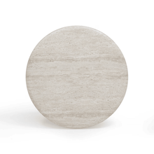 Cargar imagen en el visor de la galería, Cynthia Travertine Concrete Indoor / Outdoor Coffee Table
