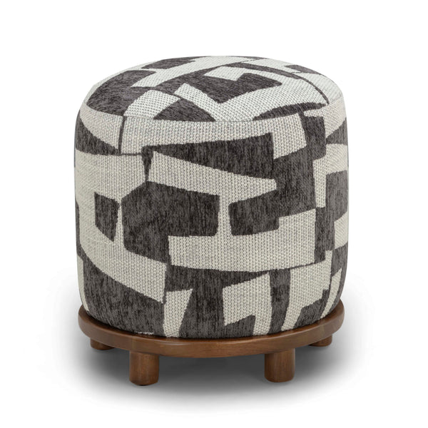 Bisou Jacquard Ottoman