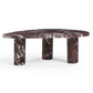 Libby 2-Piece Faux Red Levanto Marble Nesting Coffee Table Set