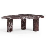 Libby Faux Red Levanto Marble Indoor/Outdoor Coffee Table