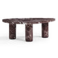 Libby 2-Piece Faux Red Levanto Marble Nesting Coffee Table Set
