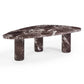 Libby 2-Piece Faux Red Levanto Marble Nesting Coffee Table Set