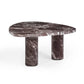 Libby 2-Piece Faux Red Levanto Marble Nesting Coffee Table Set