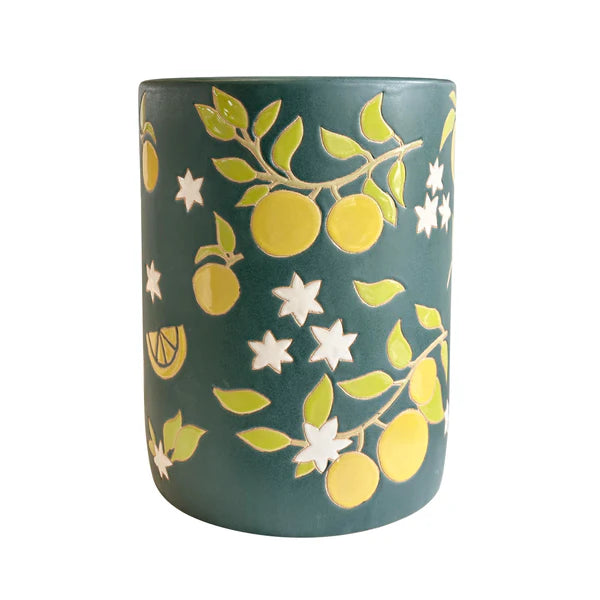 Tempest Citrus Indoor/Outdoor Ceramic Table