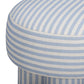 Masha Striped Performance Linen Accent Stool