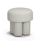 Masha Striped Performance Linen Accent Stool