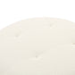 FICKLE CREAM BOUCLE SWIVEL OTTOMAN