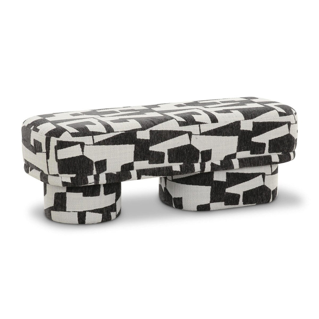 Lena Cream Jacquard Bench