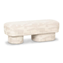 Cargar imagen en el visor de la galería, Lena Cream Jacquard Bench
