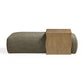 Spencer 54" Performance Basketweave Ottoman with Bridge Table