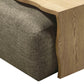Spencer 54" Performance Basketweave Ottoman with Bridge Table