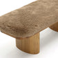 Ollie 48" Contract-Grade Straight Vegan Shearling Bench