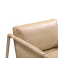Silla decorativa Chakka de cuero genuino de calidad contractual