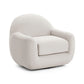 Tiago Warm Grey Boucle Swivel Chair