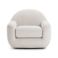 Tiago Warm Grey Boucle Swivel Chair