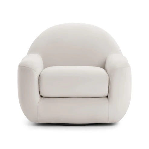 Tiago Warm Grey Boucle Swivel Chair