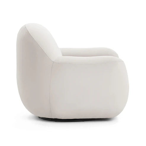 Tiago Warm Grey Boucle Swivel Chair