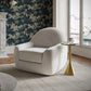 Tiago Warm Grey Boucle Swivel Chair
