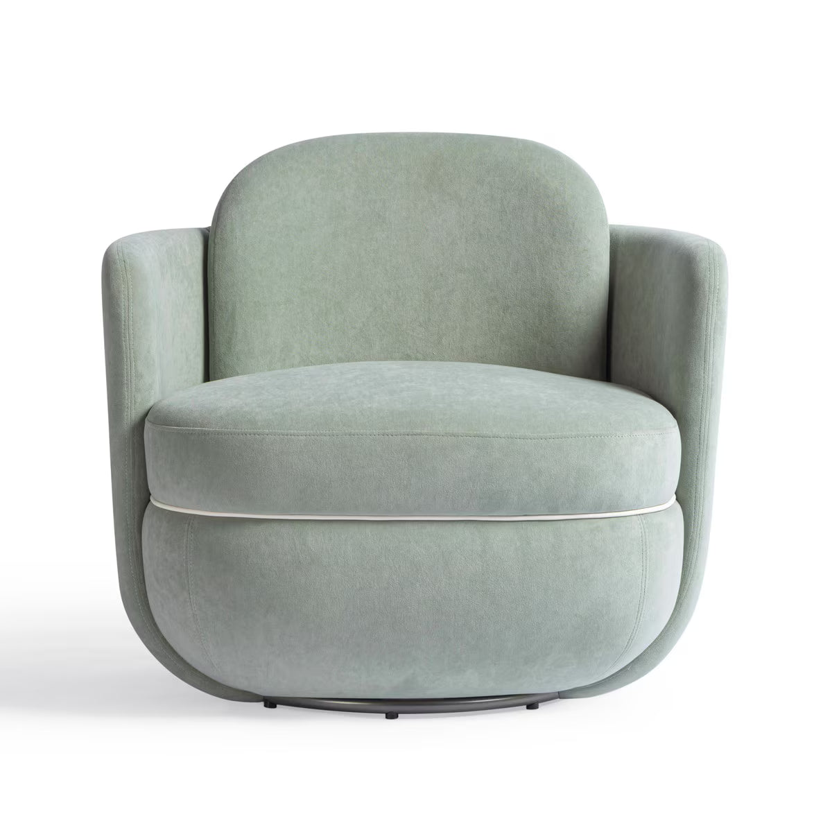 Wolfie Mint Green Velvet Swivel Chair