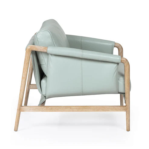 Silla decorativa Chakka de cuero genuino de calidad contractual