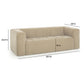 Alder 89" Upcycled Chenille Sofa