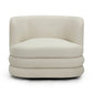 Astor Faux Mohair Swivel Hotel Lounge Chair