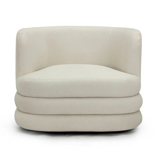 Astor Faux Mohair Swivel Hotel Lounge Chair