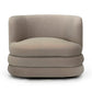 Astor Faux Mohair Swivel Hotel Lounge Chair
