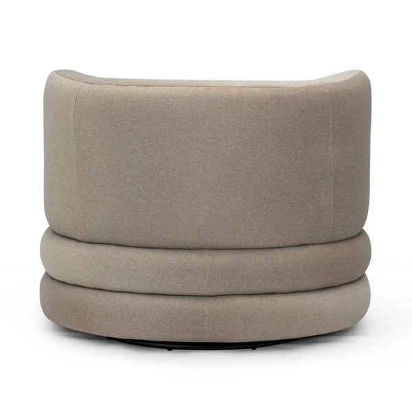 Astor Faux Mohair Swivel Hotel Lounge Chair
