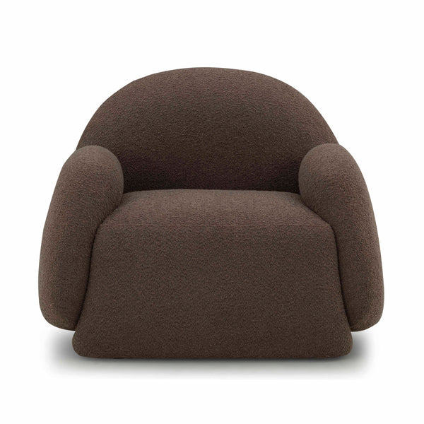 Marius Brown Boucle Accent Chair