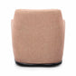 Mado Peach Textured Fabric Swivel Accent Chair