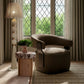 Madison Linen Chenille Swivel Accent Chair