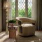 Madison Linen Chenille Swivel Accent Chair