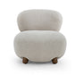 Pucker Warm Grey Boucle Accent Chair