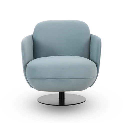 Solange Velvet Swivel Chair