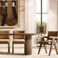 JAKOB FRAMED FABRIC DINING ARMCHAIR