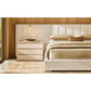 Modena Fabric Vertical Channel Extended Panel Platform Bed