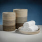 Catalina Rattan Lidded Baskets - Set of 3 - Natural, White, Gray and Black