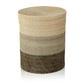 Catalina Rattan Lidded Baskets - Set of 3 - Natural, White, Gray and Black