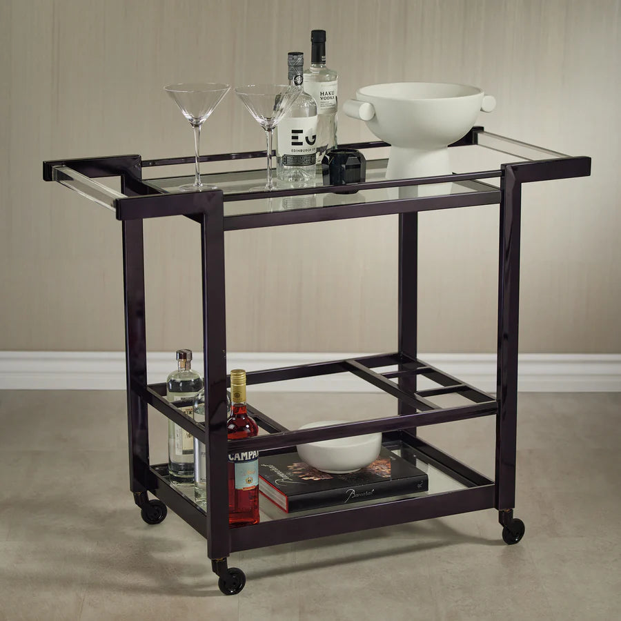 The Beaumont Bar Cart - Black Nickel
