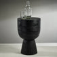 Vetro Mango Wood Accent Table / Stool - Black