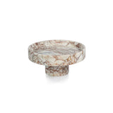 Footed Rosso Verona Marble Bowl