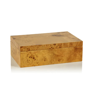 Caja de diseño de madera de raíz Leiden