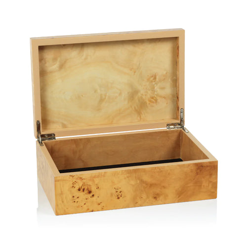 Caja de diseño de madera de raíz Leiden