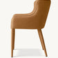 NICOLA SLOPE VEGAN LEATHER DINING ARMCHAIR