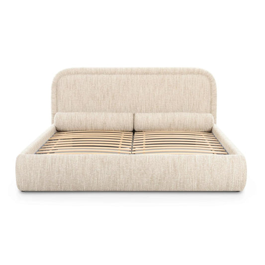 Murielle Cream Heavy Knubby Boucle Bed