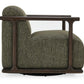 Lucia Swivel Accent Chair Kale Green